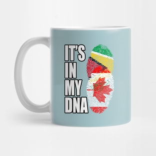 Guyanese And Canadian Mix Heritage DNA Flag Mug